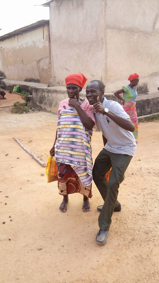 PROaid Africa volunteer with community elder