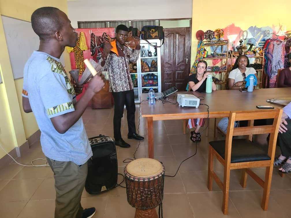 Musicians at PROaid Africa cultural orientation event